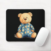 Teddy Bear In Pajama Costume For Bedtime Smiles Mousepad (Mit Mouse)