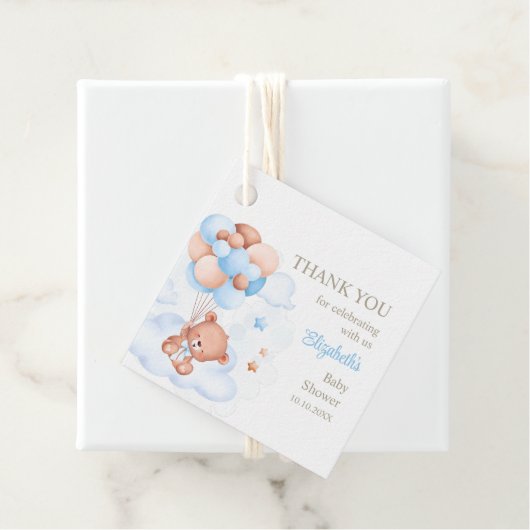 Teddy Bear in Sky Vielen Dank für Ihre Unterstützu Geschenkanhänger (Beispiel)