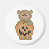 Teddy Bear Jack O'lantern Magnet (Vorne)