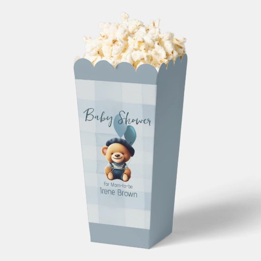 Teddy Bear Jean Baby Shower Blue Geschenkschachtel (Geplatzt)