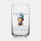 Teddy Bear Jean Baby Shower Dosenglas (Rückseite)