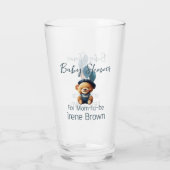 Teddy Bear Jean Baby Shower Glas (Rückseite)