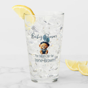 Teddy Bear Jean Baby Shower Glas