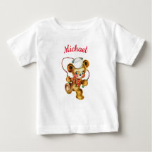 Teddy Bear Jumping Rope personalisierter Name