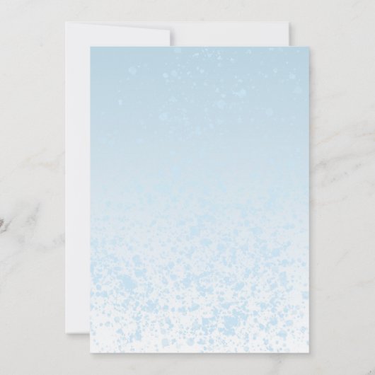 Teddy Bear kann frühzeitig Blue Boy Baby Dusche wa Einladung (Rückseite)