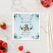 Teddy Bear kann frühzeitig Blue Boy Baby Dusche wa Serviette (Beispiel)