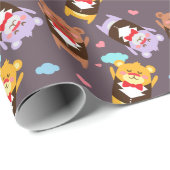 Teddy Bear Kids Geschenkpapier (Rolleneckpunkt)