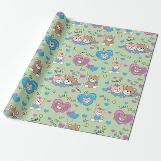 Teddy Bear Kids Geschenkpapier (Ungerollt)