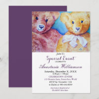 TEDDY BEAR KIDS PARTY EVITE