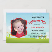 Teddy Bear Kindergarten Graduierungsparty Einladung (Rückseite)