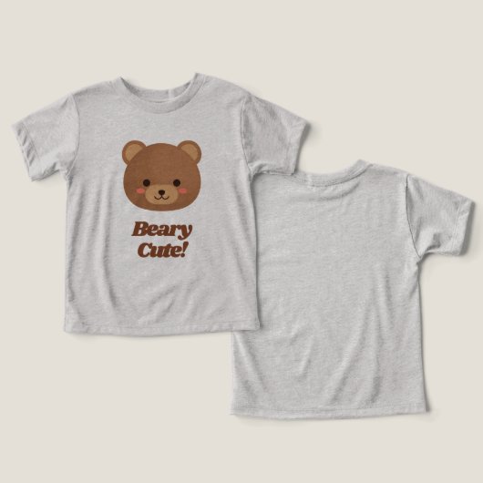 Teddy Bear Kleinkind T - Shirts (Design Vorderseite & Rückseite)