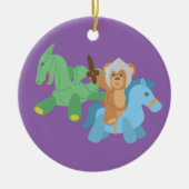 Teddy Bear Knight Keramikornament (Vorne)