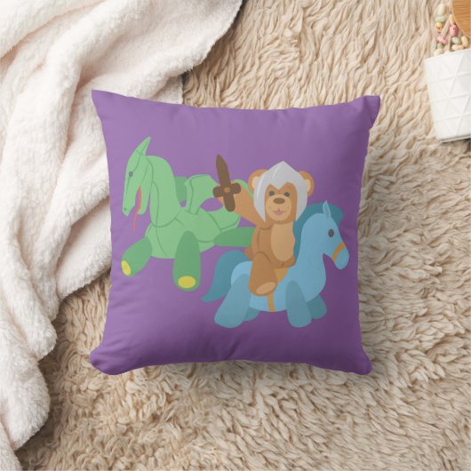 Teddy Bear Knight Kissen (Decke)
