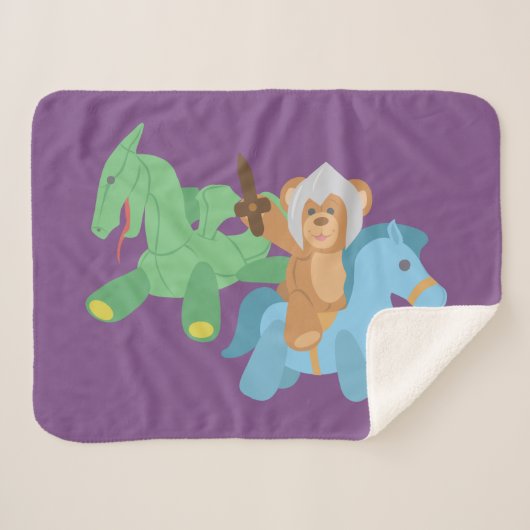 Teddy Bear Knight Sherpadecke (Vorderseite (Horizontal))