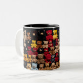 Teddy Bear Knolling Zweifarbige Tasse (Vorderseite Links)