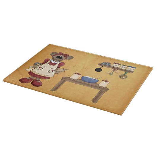 Teddy Bear Koch Cutting Board Schneidebrett (Ecke)
