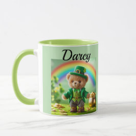 Teddy bear leprechaun mug tasse