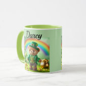 Teddy bear leprechaun mug tasse (Vorderseite Links)