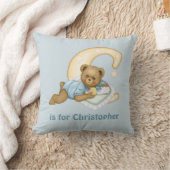 Teddy Bear Letter C Monogram - Anpassen Kissen (Decke)