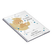 Teddy Bear Liebe Baby Boy Dusche | Gästebuch Notizblock (Rechte Seite)
