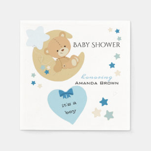 Teddy Bear Liebe Baby Boy Dusche Serviette