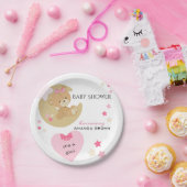 Teddy Bear Liebe Baby Girl Dusche Pappteller (Party)