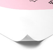 Teddy Bear Liebe Baby Girl Dusche Poster (Ecke)