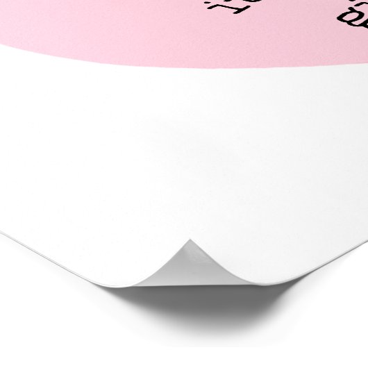 Teddy Bear Liebe Baby Girl Dusche Poster (Ecke)