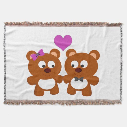 Teddy Bear Liebe Decke (Vorderseite)