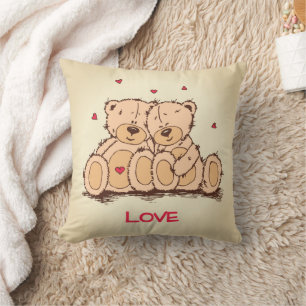 Teddy Bear Liebe Kissen