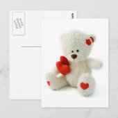 *Teddy Bear Liebe* Niedlich Teddy Postkarte (Vorne/Hinten)