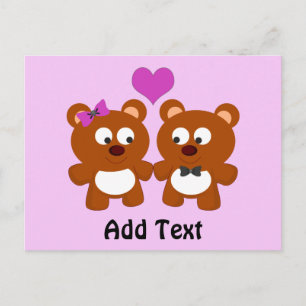 Teddy Bear Liebe Postkarte