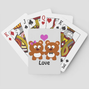 Teddy Bear Liebe Spielkarten