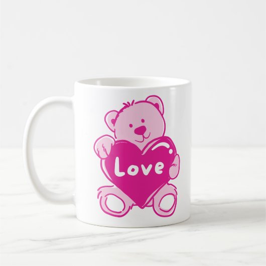 Teddy Bear Liebe Tasse (Links)
