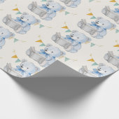 Teddy Bear liest ein Buch Geschenkpapier (Ecke)