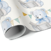 Teddy Bear liest ein Buch Geschenkpapier (Rolleneckpunkt)