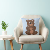 Teddy Bear Linen Blue Kissen (Stuhl )