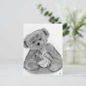 Teddy Bear Little Fairy Postcard Postkarte (Stehend Vorderseite)