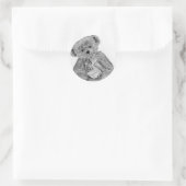 Teddy Bear Little Fairy Sticker (Tasche)