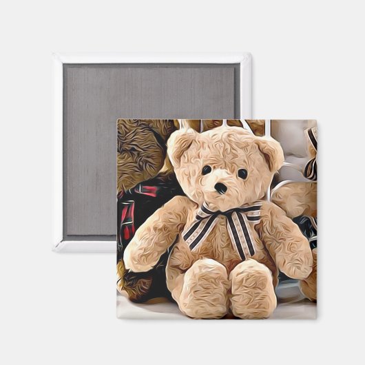 Teddy Bear Magnet (Vorderseite/Rückseite)