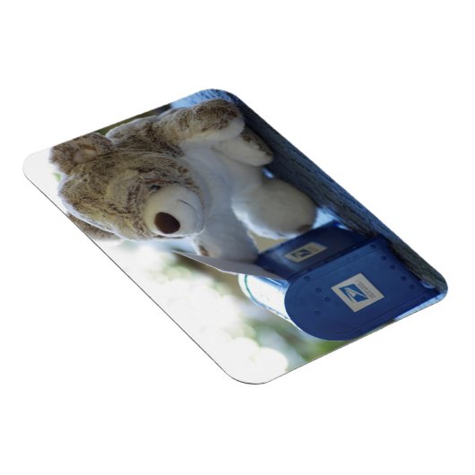 Teddy Bear Mails a Letter 2 Flexible Magnet (Rechte Seite)