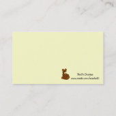 Teddy Bear Making Visitenkarte (Rückseite)