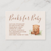 Teddy Bear Mama mit Baby Showbüchern Begleitkarte (Vorderseite)