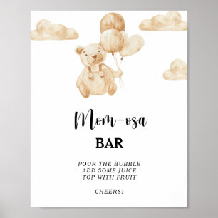 Teddy Bear \ Mama osa Bar Poster
