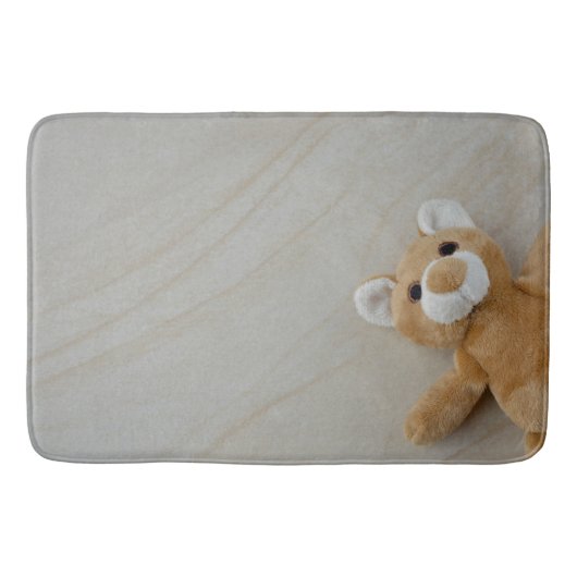 Teddy Bear Marble Bath Mat Badematte (Vorderseite)