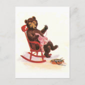 Teddy Bear Mends Kleidung Postkarte (Vorderseite)