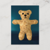 Teddy Bear Mini Foto Visitenkarte (Rückseite)