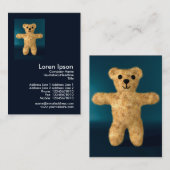 Teddy Bear Mini Foto Visitenkarte (Vorne/Hinten)