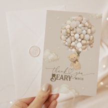 Teddy Bear mit Balloons Baby Dusche Beary Much