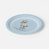 Teddy Bear mit Balloons Baby Shooter Teller (Schrägansicht)